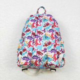 Colorful Dinosaur Beige Backpack