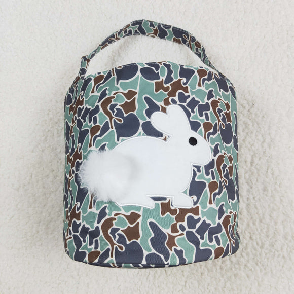 Camo Bunny Kids Easter Bucket Bag