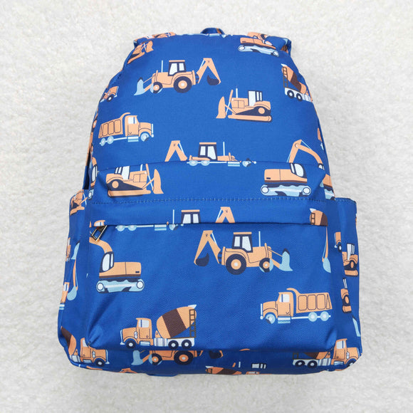 Construction Truck Blue Backpack