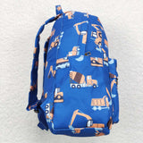 Construction Truck Blue Backpack