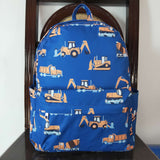 Construction Truck Blue Backpack