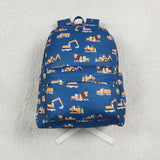 Construction Truck Blue Backpack