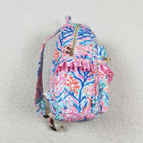 Sea Grass Pink Ruffles Backpack