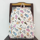 Cartoon Dogs Plaid Backpack