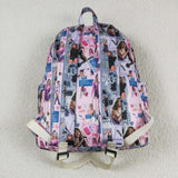 Singer Pink Gray Backpack