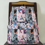 Singer Pink Gray Backpack