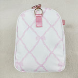 Bow Pattern White Gym Bag