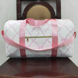 Bow Pattern White Gym Bag