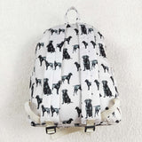 Dogs White Backpack