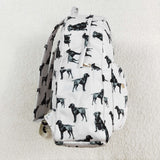 Dogs White Backpack