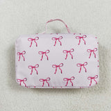 Bow Pattern Pink Lunch Bag