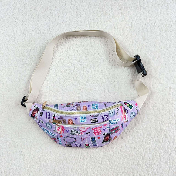 Singer Purple Waist Bag