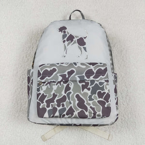 Dog Camo Gray Backpack