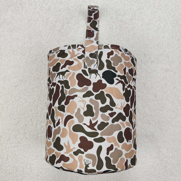 Jungle Hunting Duck Deer Camo Kids Bucket Bag