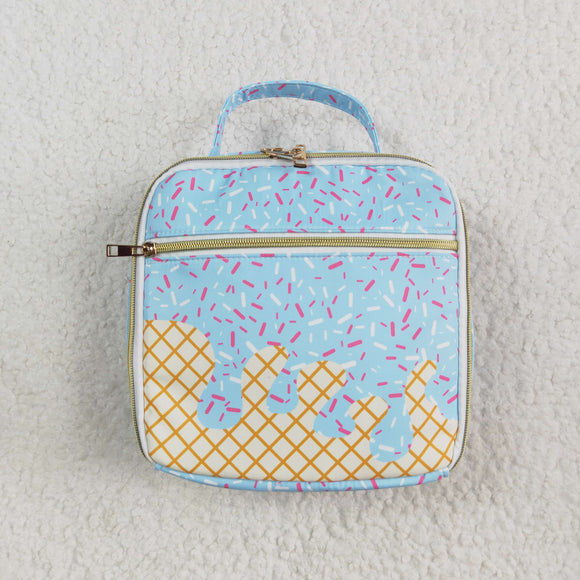 Waffle Ice Cream Blue Lunch Bag