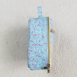 Waffle Ice Cream Blue Lunch Bag