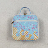 Waffle Ice Cream Blue Lunch Bag
