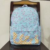 Waffle Ice Cream Blue Backpack