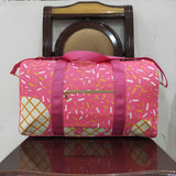 Waffle Ice Cream Hot Pink Gym Bag