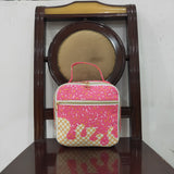 Waffle Ice Cream Hot Pink Lunch Bag
