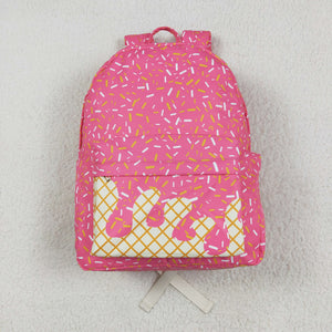 Waffle Ice Cream Hot Pink Backpack