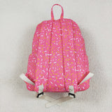Waffle Ice Cream Hot Pink Backpack