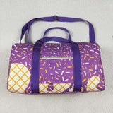 Waffle Ice Cream Purple Gym Bag