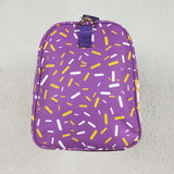 Waffle Ice Cream Purple Gym Bag