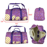 Waffle Ice Cream Purple Gym Bag