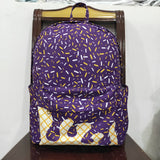 Waffle Ice Cream Purple Backpack