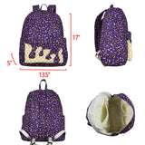 Waffle Ice Cream Purple Backpack