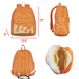 Waffle Ice Cream Orange Backpack