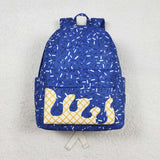 Waffle Ice Cream Blue Backpack