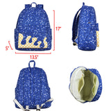 Waffle Ice Cream Blue Backpack