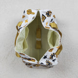 Go Team Football Golden Black White Gym Bag