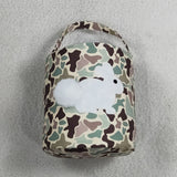 Bunny Green Camo Kids Easter Bucket Bag