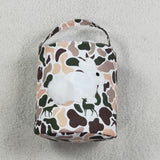 Bunny Camo White Kids Easter Bucket Bag