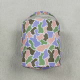 Bunny Colorful Camo Kids Easter Bucket Bag