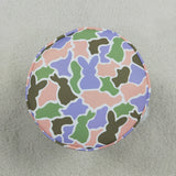 Bunny Colorful Camo Kids Easter Bucket Bag