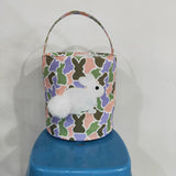 Bunny Colorful Camo Kids Easter Bucket Bag