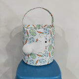 Bunny Carrot Eggs Kids Easter Bucket Bag