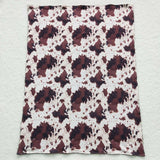 Cowhide Print Brown Blankets