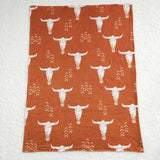 Highland Cow Orange Brown Blankets