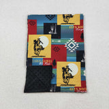 Rodeo Blue Black Blankets