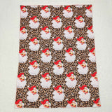 Santa Leopard Print Christmas Blankets