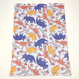 Dinosaur Navy Blankets