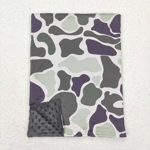 Camo Beige Gray Blankets