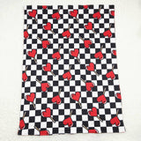 Heart Lollipop Plaid Red Baby Valentines Blankets