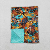 Rodeo Gem Bluish Brown Blankets
