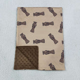 Camo Bottle Brown Blankets
